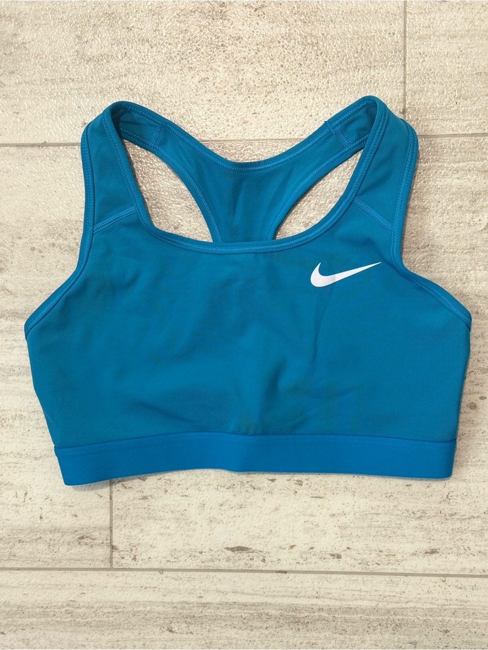Nike Dri Fit Sports Bra Women Medium Blue Medium Support Athletic Workout
